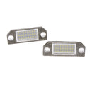 1 Pair White LED 3528 SMD Car License Plate Light Lamp Bulb for Ford Focus