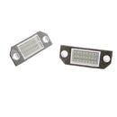 1 Pair White LED 3528 SMD Car License Plate Light Lamp Bulb for Ford Focus