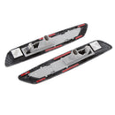 2x T10 Style Carbon Fiber Clear LED Side Marker Lights Turn Signal for BMW BMW E90 E91 E92 E93 E60 E61