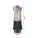 3157 Switchback 20-SMD-5630 LED Bulbs Turn Signal Light White&Amber 2PCS