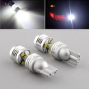 2 Pieces Premium Quality Super White 6 SMD LED Car Lights Bulb 194 T10 Wedge Base 12V DC