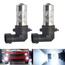 Pack of 2 H8 H11 Universal LED Brake Parking Fog Light for Car Auto Vehicle White