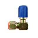 A/C 7/16 Low Side R12 to R134a Adapter 90 degrees Quick Connector Blue Cap