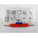60pcs Valve Core Stem Cap Air Conditioning Refrigerant R12 R134a Remover Kit