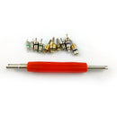 60pcs Valve Core Stem Cap Air Conditioning Refrigerant R12 R134a Remover Kit