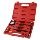 Car Fuel Injection Pump Pressure Gauge Tester Gasoline Tools Kit 0-100 PSI