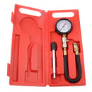 Compression Tester Kit , Car Motorbike Engine 13" Flex Hose Cylinder Compression Pressure Gauge Tester with Cone Adapter Set 0-300psi