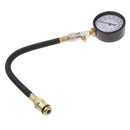 Compression Tester Kit , Car Motorbike Engine 13" Flex Hose Cylinder Compression Pressure Gauge Tester with Cone Adapter Set 0-300psi