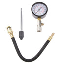 Compression Tester Kit , Car Motorbike Engine 13" Flex Hose Cylinder Compression Pressure Gauge Tester with Cone Adapter Set 0-300psi