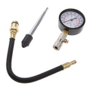 Compression Tester Kit , Car Motorbike Engine 13" Flex Hose Cylinder Compression Pressure Gauge Tester with Cone Adapter Set 0-300psi