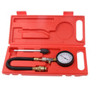 Compression Tester Kit , Car Motorbike Engine 13" Flex Hose Cylinder Compression Pressure Gauge Tester with Cone Adapter Set 0-300psi