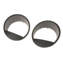 Auto Eyebrow / Eyelid Style Black Bezel Front Light Headlight Trim Cover ABS For Jeep Wrangler 2007-2015