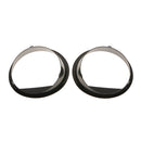 Auto Eyebrow / Eyelid Style Black Bezel Front Light Headlight Trim Cover ABS For Jeep Wrangler 2007-2015