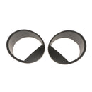Auto Eyebrow / Eyelid Style Black Bezel Front Light Headlight Trim Cover ABS For Jeep Wrangler 2007-2015