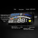Universal 5.5" HD Car HUD Heads Up Display Speed Warning Fuel Consumption OBD2 OBDII EUOBD for Safety Fresh Driving