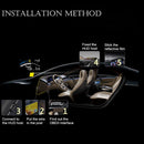 Universal 5.5" HD Car HUD Heads Up Display Speed Warning Fuel Consumption OBD2 OBDII EUOBD for Safety Fresh Driving