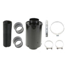 Stylish Rear Carbon Fiber Washable 3inch High Flow Cold Air Filter Box Intake Duct Kit