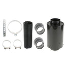Stylish Rear Carbon Fiber Washable 3inch High Flow Cold Air Filter Box Intake Duct Kit