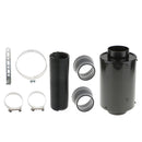 Stylish Rear Carbon Fiber Washable 3inch High Flow Cold Air Filter Box Intake Duct Kit