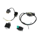 Racing Ignition Coil CDI Spark Plug Regulator Rectifier Relay Kit Fit for 50cc 70 90cc 110 cc ATV Quad Go Kart Moped and Scooter