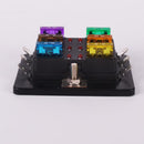 DC 12-32V Spade Terminals Circuit Car Blade ATY Fuse Block LED Light 6 Way