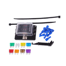 DC 12-32V Spade Terminals Circuit Car Blade ATY Fuse Block LED Light 6 Way