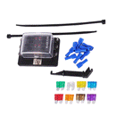 DC 12-32V Spade Terminals Circuit Car Blade ATY Fuse Block LED Light 6 Way
