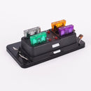 4 Way LED Car Boat Blade Fuse Box Block Holder for Motorsport Applications