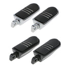 Pack of Two StreamLiner Styled Chrome Footpeg set for Harley FLH Touring Black
