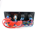 12V-24V 8 Gang Marine Switch Panel USB Port Voltmeter Cigarette Lighter Socket Waterproof Easy Install Heavy Duty ABS