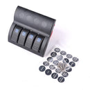 4 Gang Waterproof Car Marine Rocker Switch Panel Circuit Breaker Blue LED