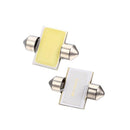 2pcs White 31mm 12smd COB LED Bulb Festoon Lamp For Car Dome Map Lights