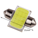 2pcs White 31mm 12smd COB LED Bulb Festoon Lamp For Car Dome Map Lights