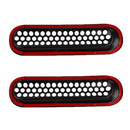 Car Front Grill Cover , Black ABS Front Bumper Grill Guard Insert Matte Mesh Frame for 07-16 JEEP WRANGLER JK