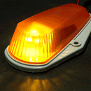 5x Clearance Cab Marker Light Amber Lens 5050 White T10 LED Bulbs for Ford Pickup