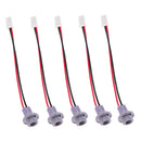 5x Clearance Cab Marker Light Amber Lens 5050 White T10 LED Bulbs for Ford Pickup
