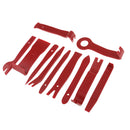 11pcs Red Car Audio Trim Door Panel Dashboard Clip Removal Installer Pry Tool Kit Auto Hand Tool