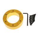 Gold Steering Wheel Spacer 1" Hub Wheel Extension Adapter for Racing Motors