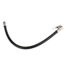 Motorcycle Car 1/4PT Male Threaded Rubber Inflating Hose Air Tire Pump Black