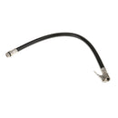 Motorcycle Car 1/4PT Male Threaded Rubber Inflating Hose Air Tire Pump Black