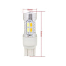 2X Auto Car 5630 7443 22LED White+Yellow Turn Brake Signal Light Bulb Lamp
