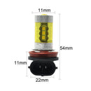 2x Car Light Lamp Bulb 16LED 2323 SMD H8/H11 White Fog Driving Head Yellow
