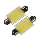 2pcs 41mm Festoon COB 12Chips DC 12V LED Car Dome Reading Lights Lighting White