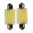 2pcs 41mm Festoon COB 12Chips DC 12V LED Car Dome Reading Lights Lighting White