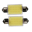 2pcs 41mm Festoon COB 12Chips DC 12V LED Car Dome Reading Lights Lighting White