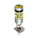 2pcs H1 100W Fog Light Yellow LED DRL Projector Lamp Bulb for Car Vehicle