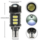 2 X T15-5630-SMD-LED Headlight Lamps Vehicles Illuminants Daytime Running