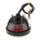 Number License Plate Side Mount Bracket with Rear Tail Brake Light for Universal Motorcycle