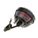 Number License Plate Side Mount Bracket with Rear Tail Brake Light for Universal Motorcycle