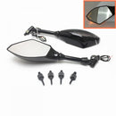 2x Motorcycle LED Turn Signal Light Rearview Mirrors W/ Smoke Cover 1087 Black